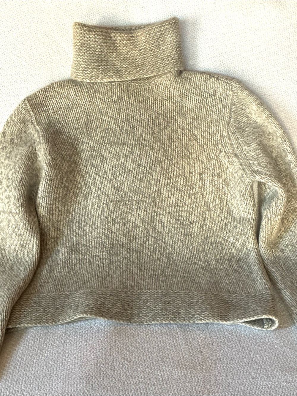 Folio New York 100% Cashmere Turtleneck Sweater Women’s Small Beige